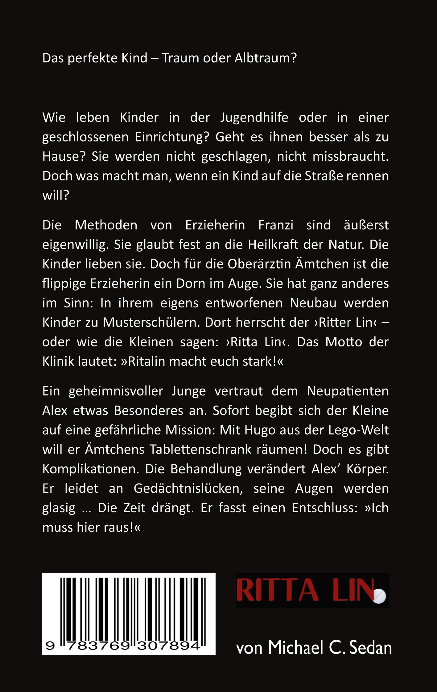 Rückseite: 9783769307894 | Ritta Lin | Werden Kinder mit Ritalin systematisch vernichtet? | Sedan