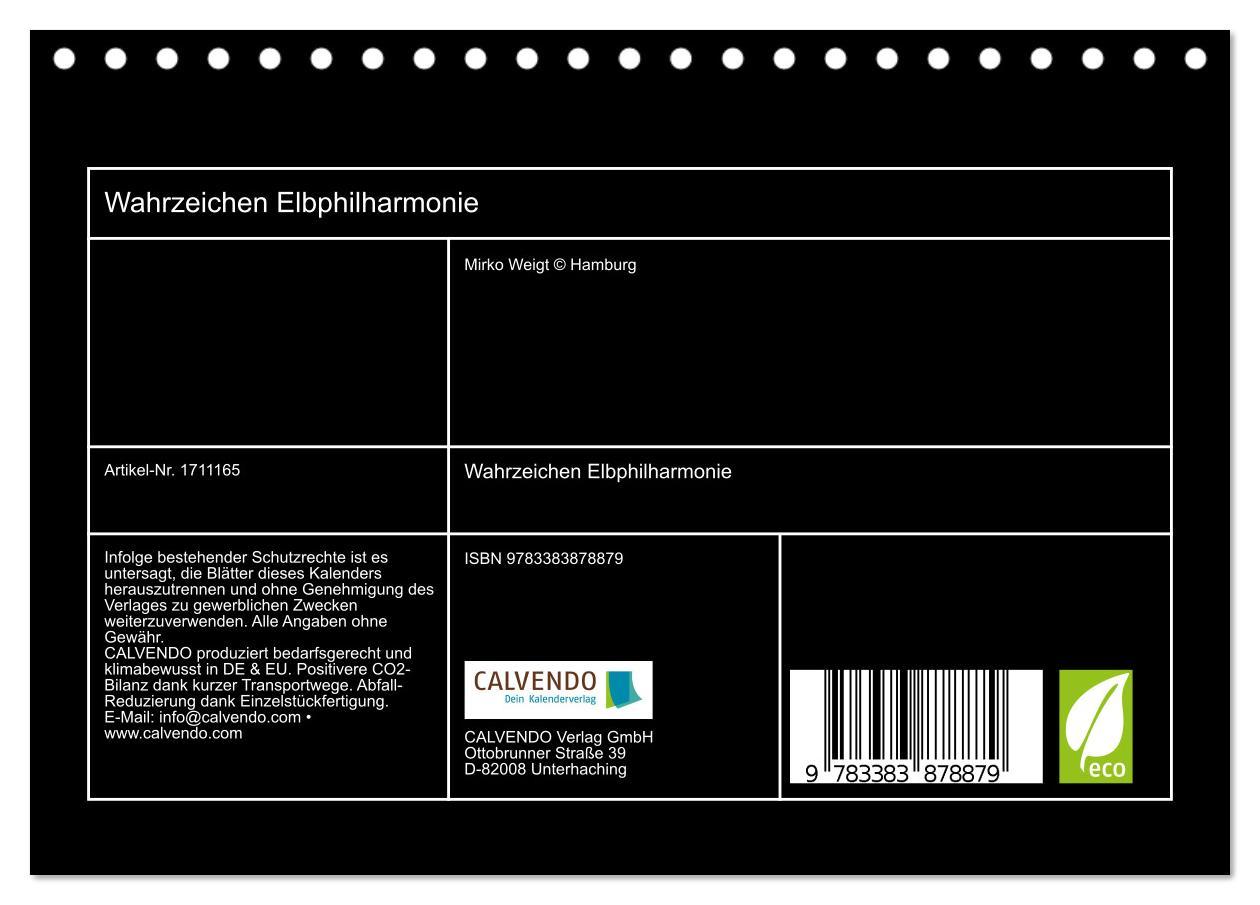 Bild: 9783383878879 | Wahrzeichen Elbphilharmonie (Tischkalender 2025 DIN A5 quer),...