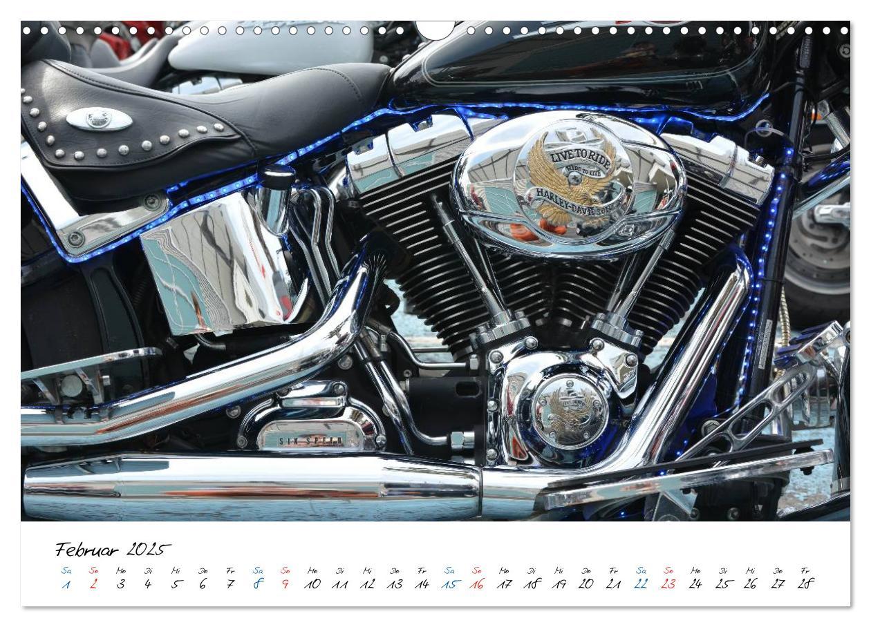 Bild: 9783435502004 | Harley Davidson - Details einer Legende (Wandkalender 2025 DIN A3...