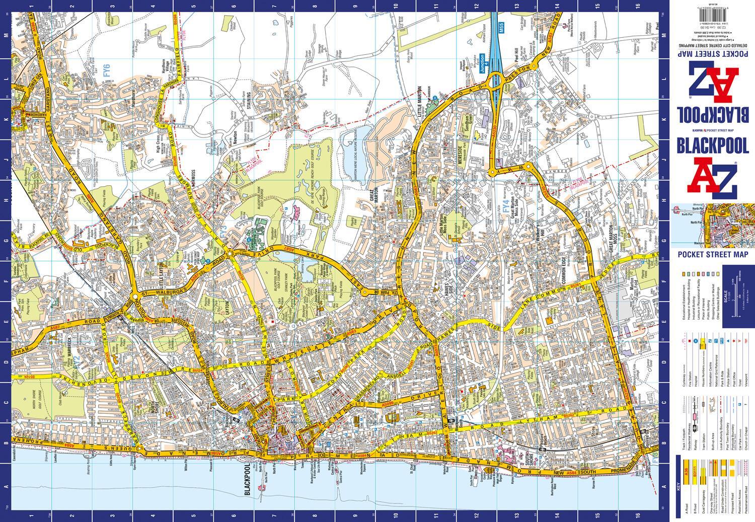 Bild: 9780008388041 | Blackpool A-Z Pocket Street Map | A-Z Maps | (Land-)Karte | Englisch