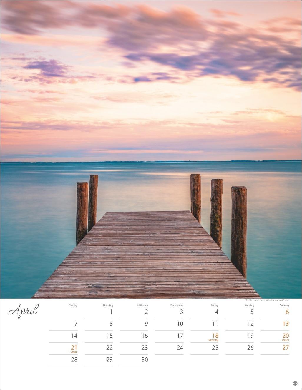 Bild: 9783756405275 | Wege zum Wasser Posterkalender 2025 | Heye | Kalender | Spiralbindung