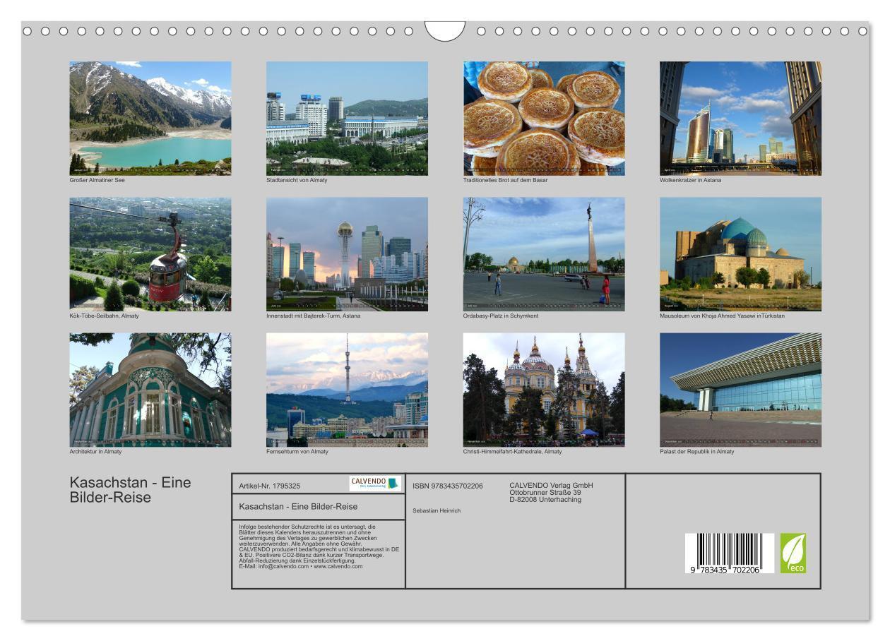 Bild: 9783435702206 | Kasachstan - Eine Bilder-Reise (Wandkalender 2025 DIN A3 quer),...