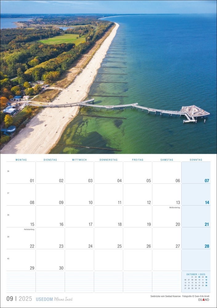 Bild: 9783964023490 | Usedom ...meine Insel Kalender 2025 | Kalender | 13 S. | Deutsch