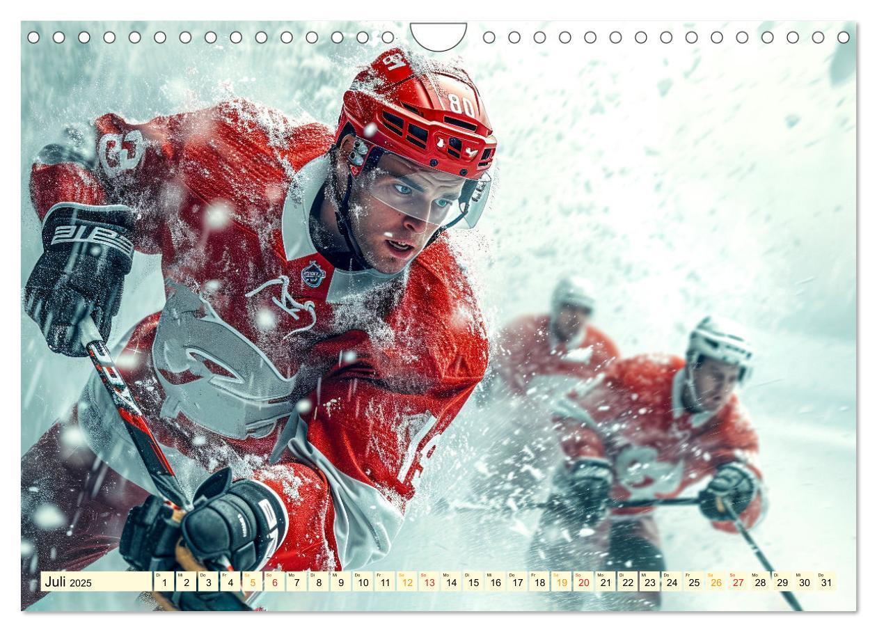 Bild: 9783383776915 | Eishockey - tolle Momente (Wandkalender 2025 DIN A4 quer), CALVENDO...