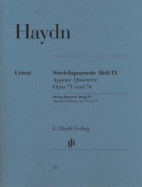 Cover: 9790201802138 | Streichquartette Heft IX op. 71 und 74 | Joseph Haydn | Taschenbuch