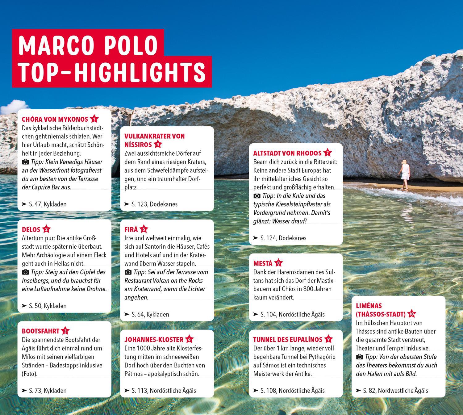 Bild: 9783829719858 | MARCO POLO Reiseführer Griechische Inseln, Ägäis | Klaus Bötig | Buch