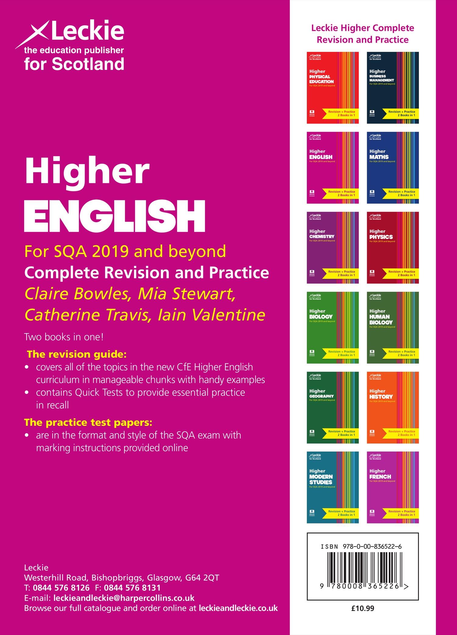 Rückseite: 9780008365226 | Complete Revision and Practice Sqa Exams - Higher English Complete...