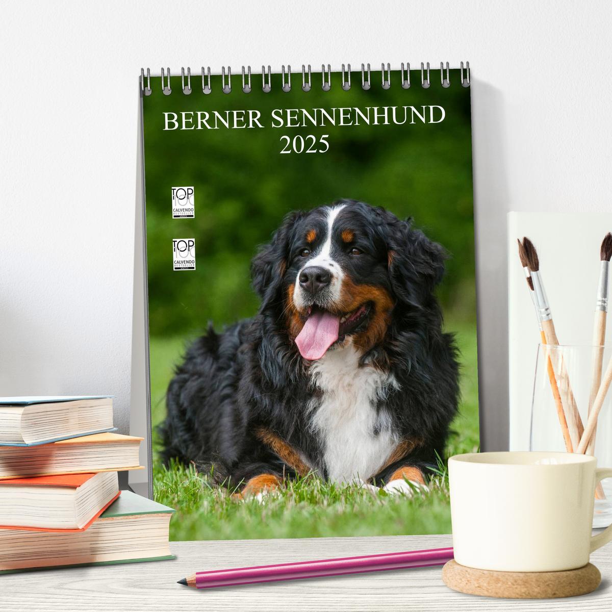 Bild: 9783457068489 | Berner Sennenhund 2025 (Tischkalender 2025 DIN A5 hoch), CALVENDO...