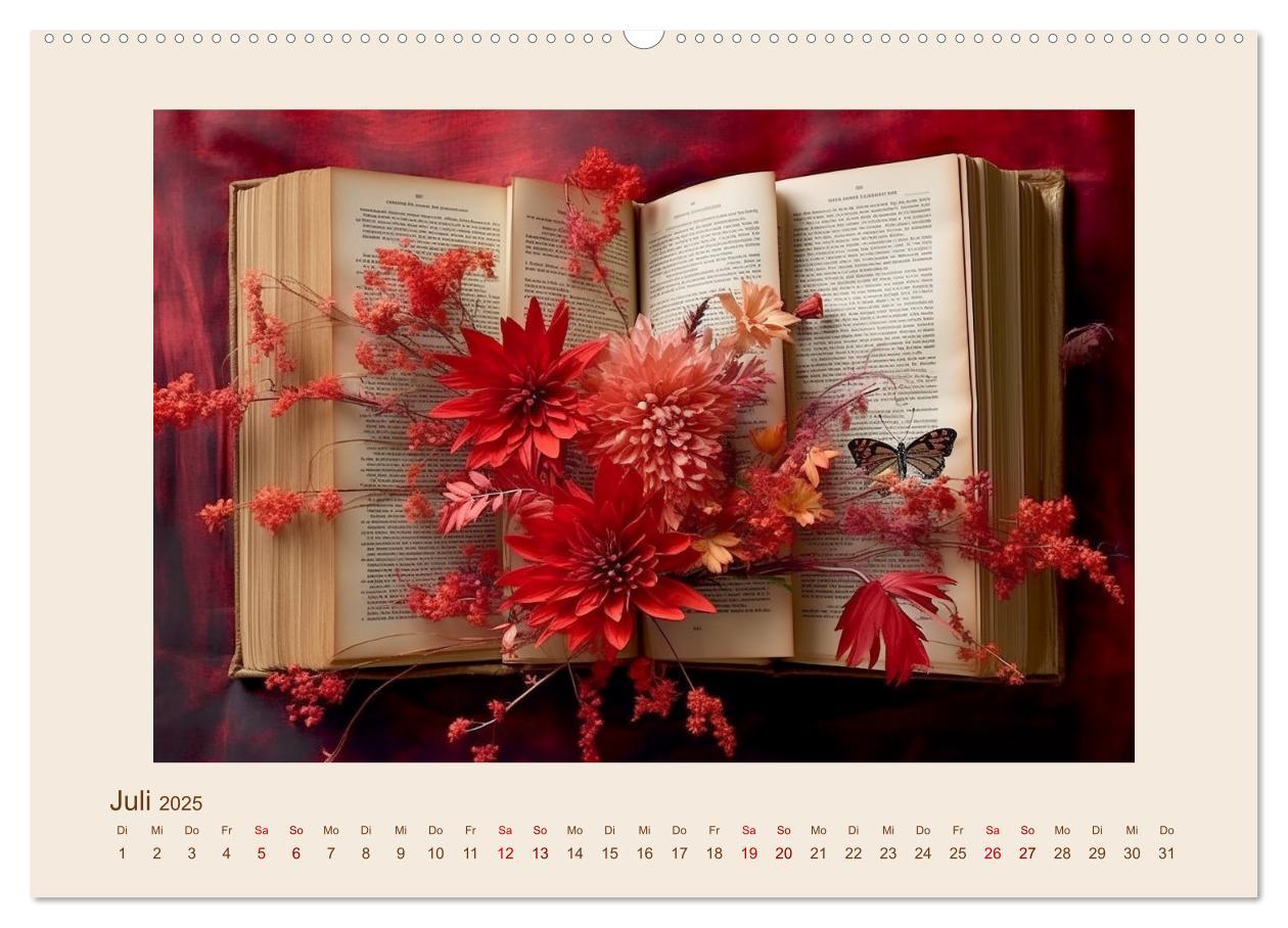 Bild: 9783383848414 | Bücherzauber (Wandkalender 2025 DIN A2 quer), CALVENDO Monatskalender