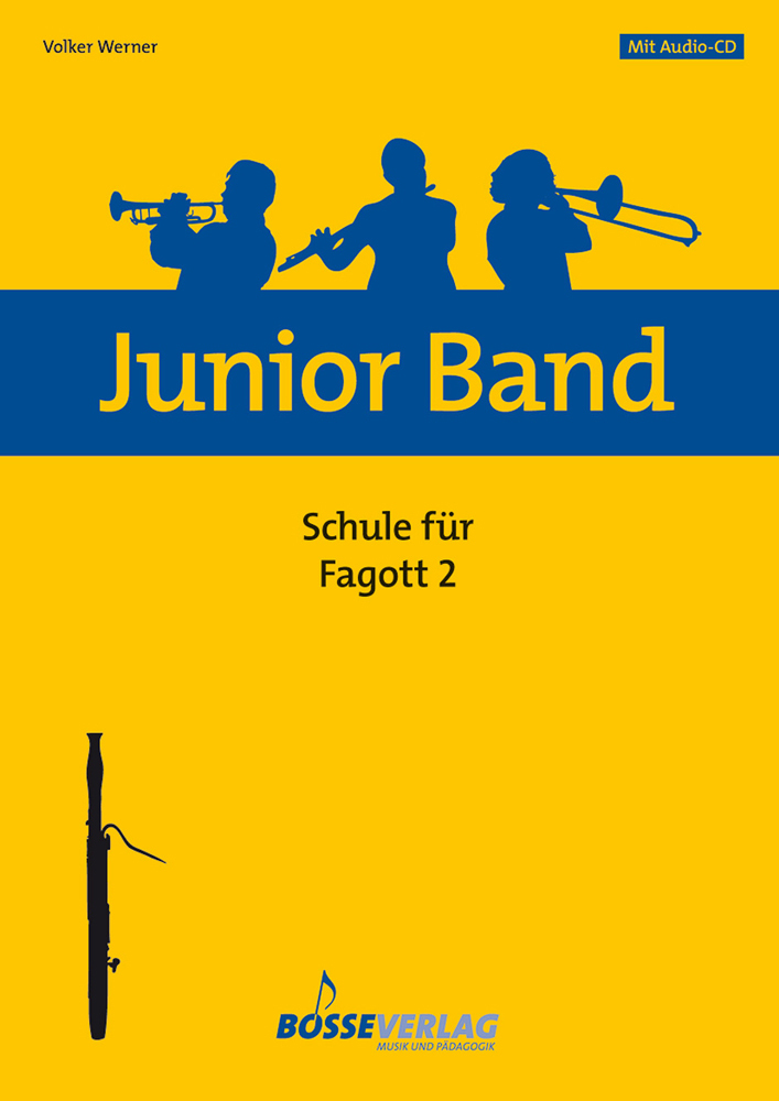 Cover: 9790201134321 | Junior Band Schule 2-Bassoon | Volker Werner | Junior Band | Buch + CD