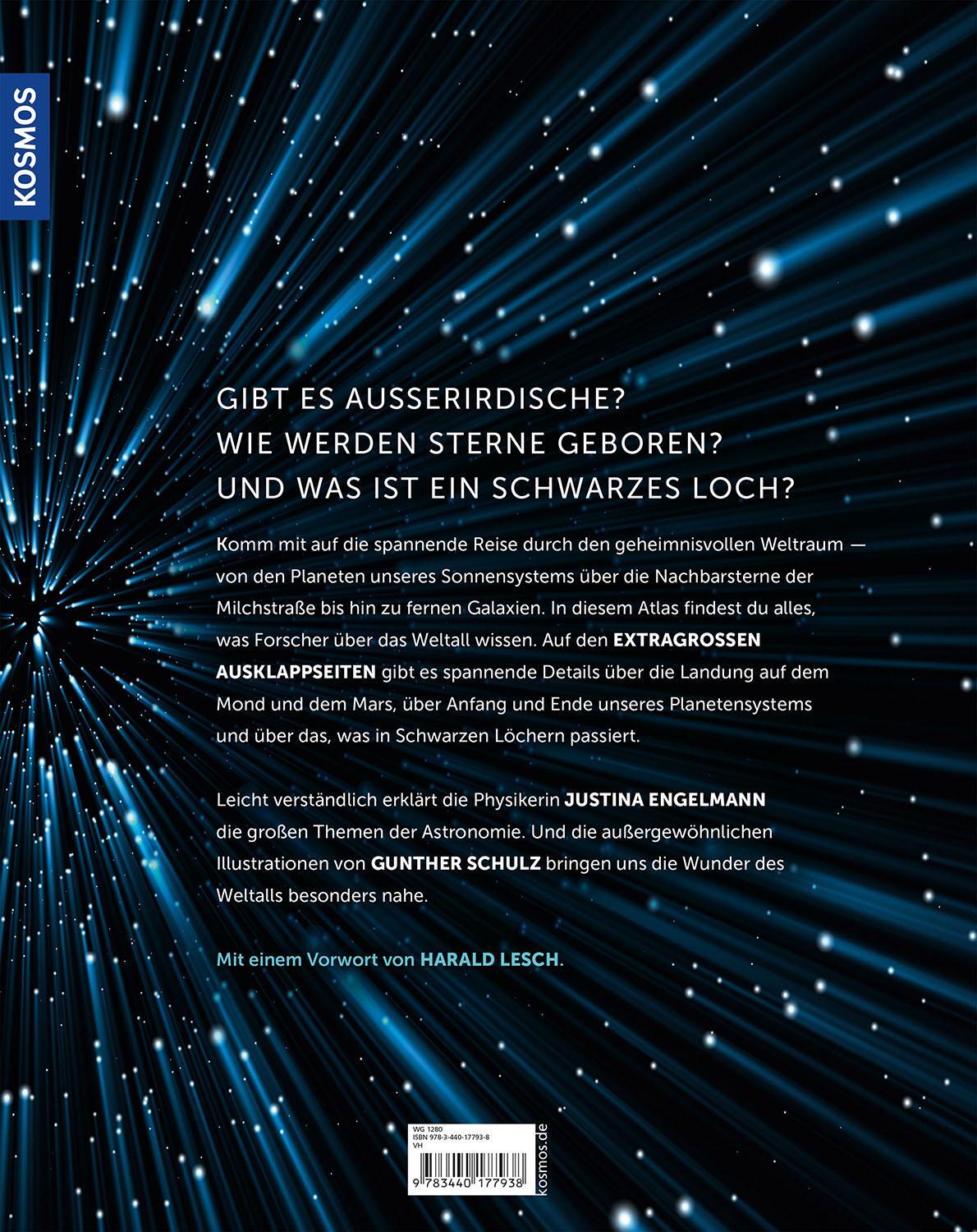 Rückseite: 9783440177938 | Mein großer Kosmos Weltraumatlas | Justina Engelmann | Buch | 126 S.