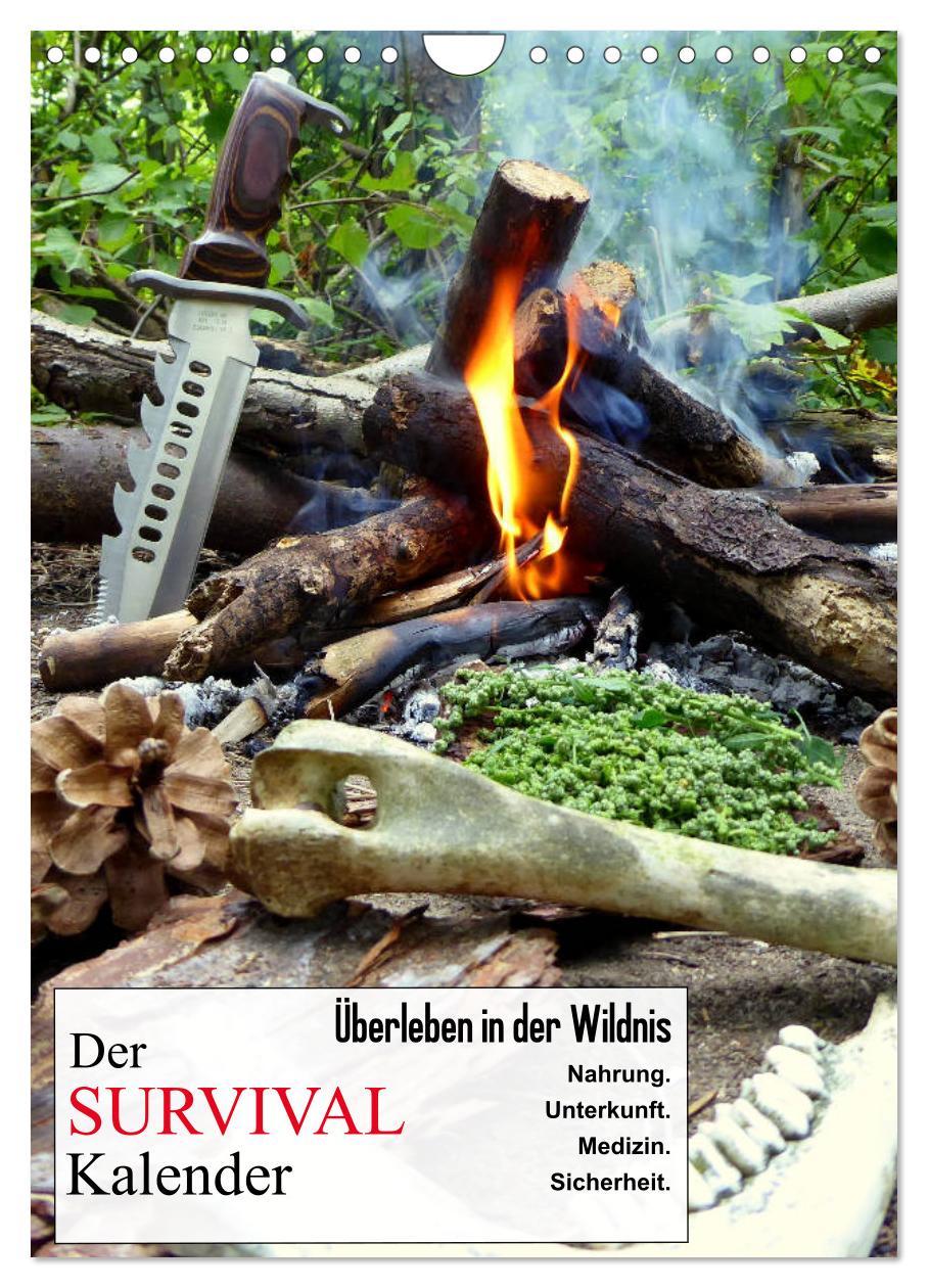 Cover: 9783435974191 | Der Survival-Kalender (Wandkalender 2025 DIN A4 hoch), CALVENDO...