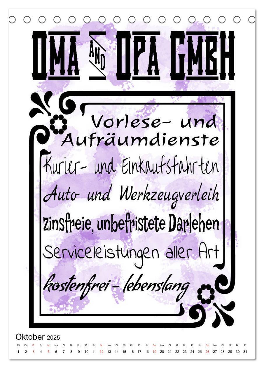 Bild: 9783435937967 | Oma und Opa, die Helden unserer Kindheit (Tischkalender 2025 DIN A5...