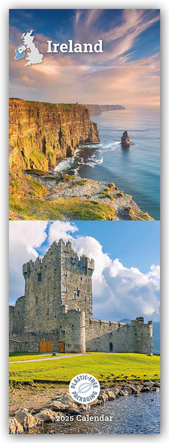 Cover: 9781529842272 | Irland 2025 - Slimline-Kalender | Carousel Calendar | Kalender | 14 S.