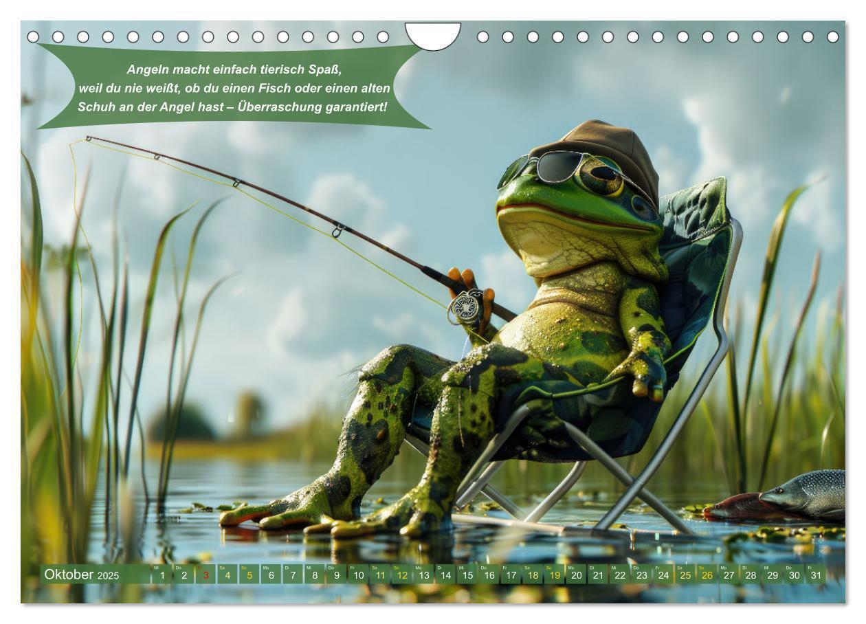 Bild: 9783457174913 | Der tierisch lustige Angler-Kalender (Wandkalender 2025 DIN A4...