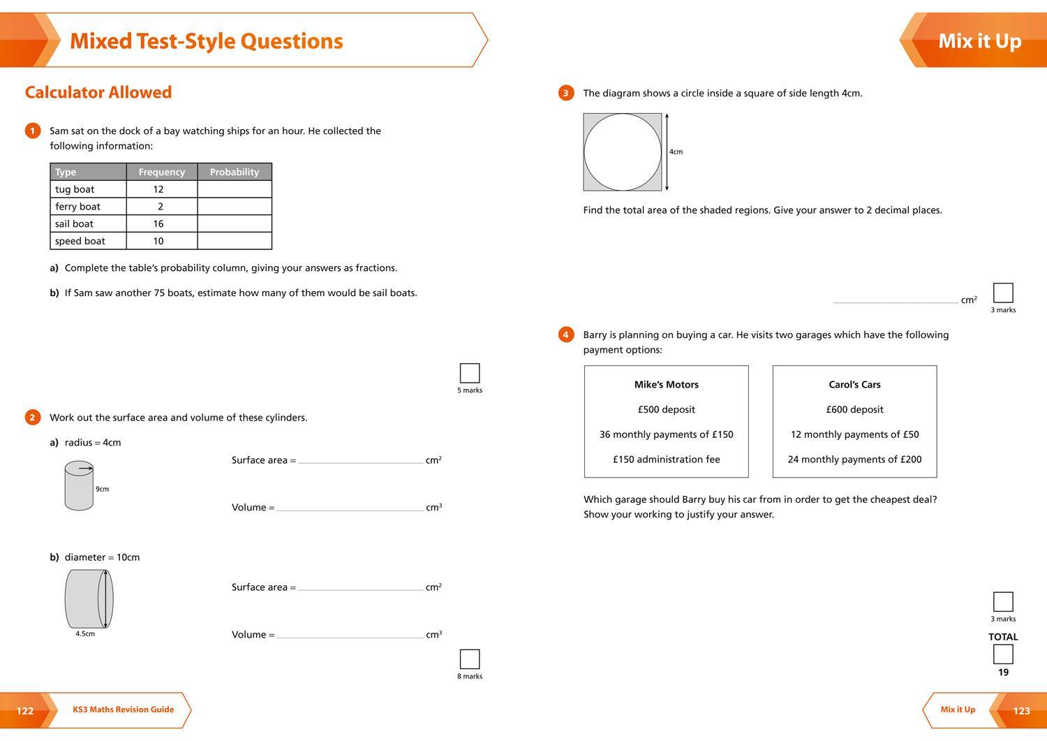 Bild: 9780007562787 | Collins New Key Stage 3 Revision -- Maths (Advanced): Revision Guide