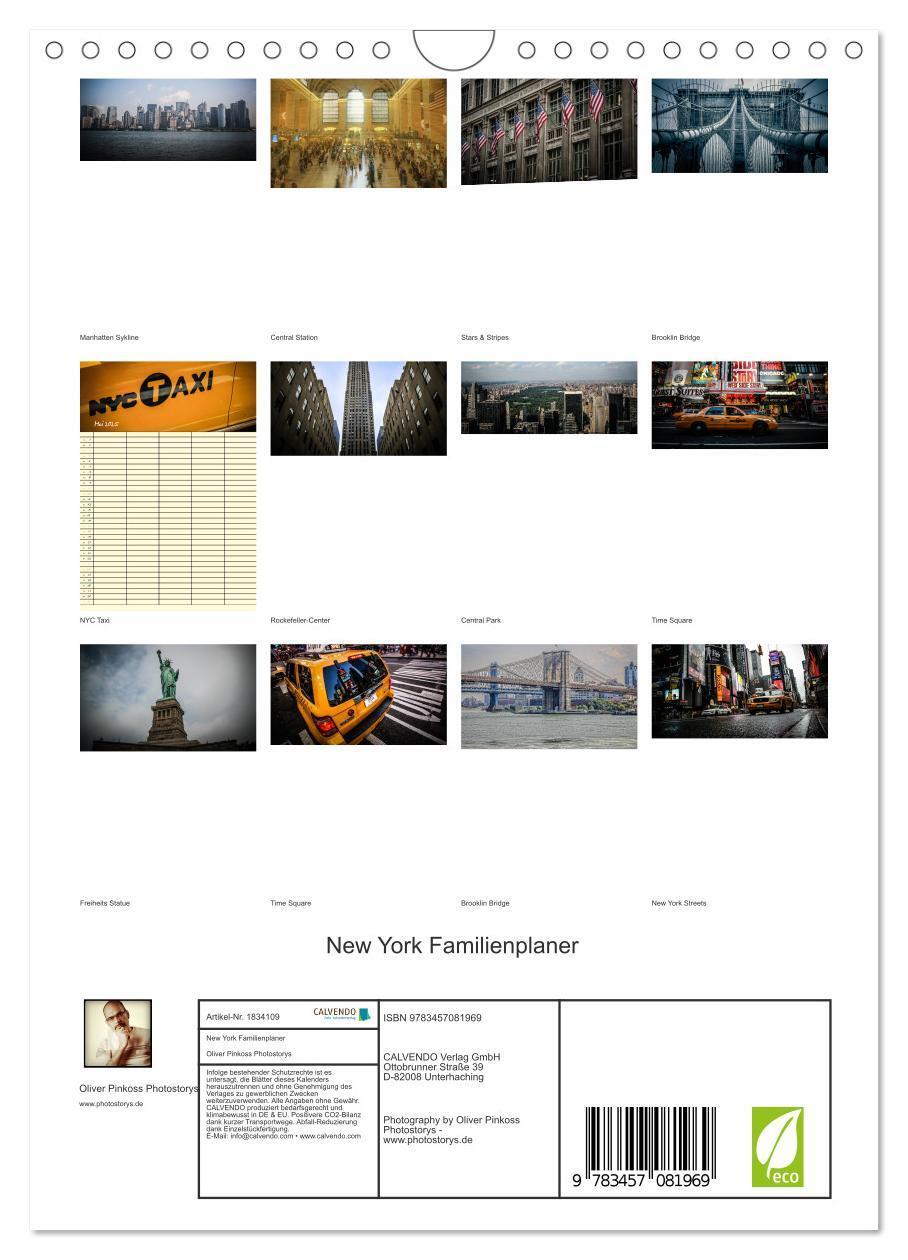 Bild: 9783457081969 | New York Familienplaner (Wandkalender 2025 DIN A4 hoch), CALVENDO...