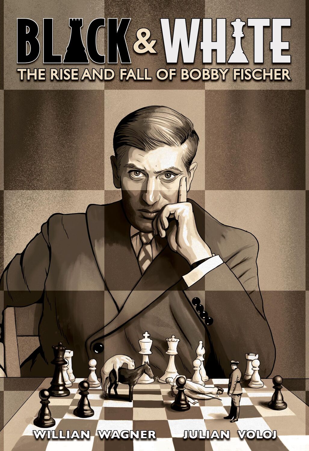 Cover: 9781419759864 | Black and White | The Rise and Fall of Bobby Fischer | Julian Voloj