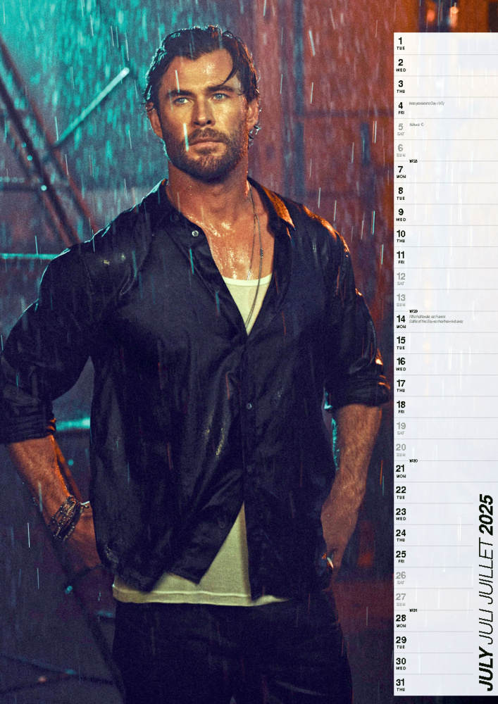 Bild: 9798893610505 | Chris Hemsworth 2025 | Offizieller Kalender | Kalender | 14 S. | 2025