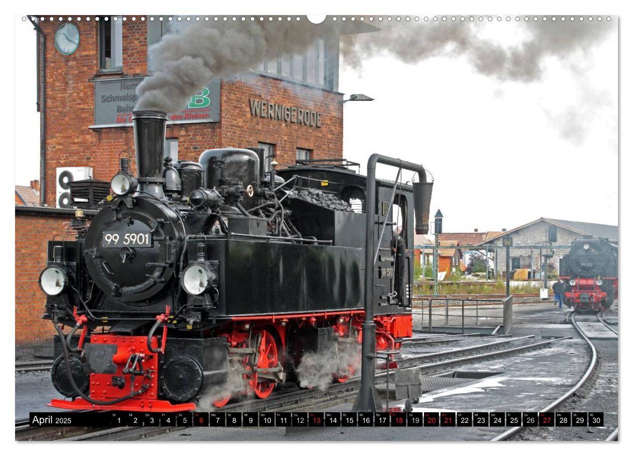 Bild: 9783435754175 | Die Brockenbahn - Mit Volldampf durch den Harz (Wandkalender 2025...