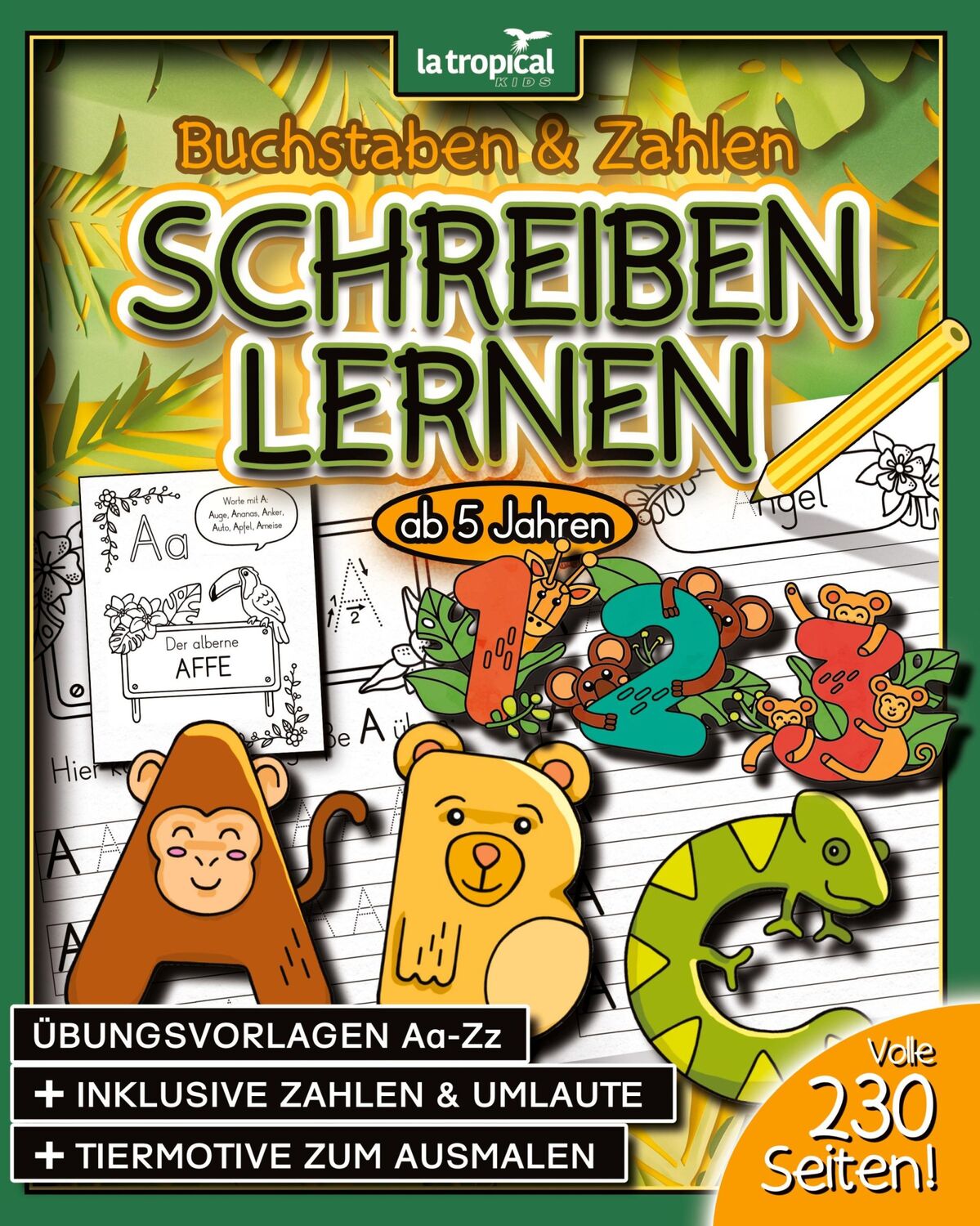 Cover: 9783969080191 | Buchstaben und Zahlen schreiben ab 5 Jahren | David Ludwig | Buch