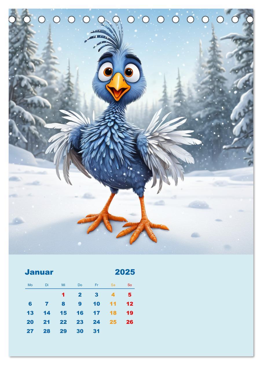 Bild: 9783457150344 | Diese schrägen Vögel (Tischkalender 2025 DIN A5 hoch), CALVENDO...