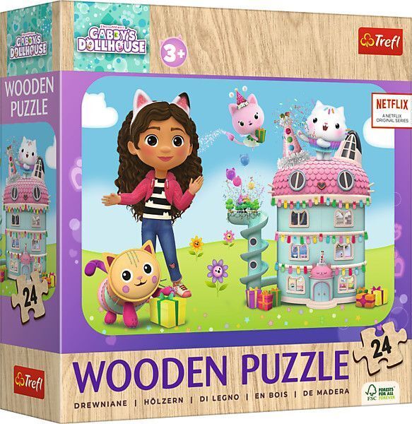 Cover: 5900511202687 | Holz Puzzle Junior 24 - Gabby's Dollhouse | Spiel | In Kartonage