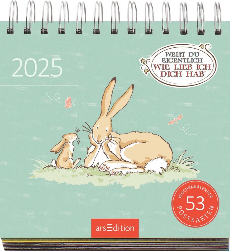 Bild: 4014489132820 | Postkartenkalender Weißt du eigentlich, wie lieb ich dich hab? 2025