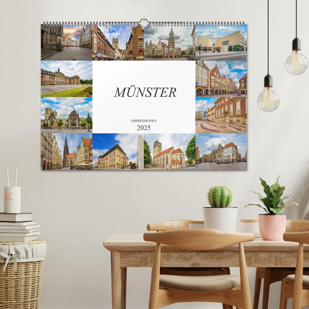 Bild: 9783435213573 | Münster Impressionen (Wandkalender 2025 DIN A2 quer), CALVENDO...