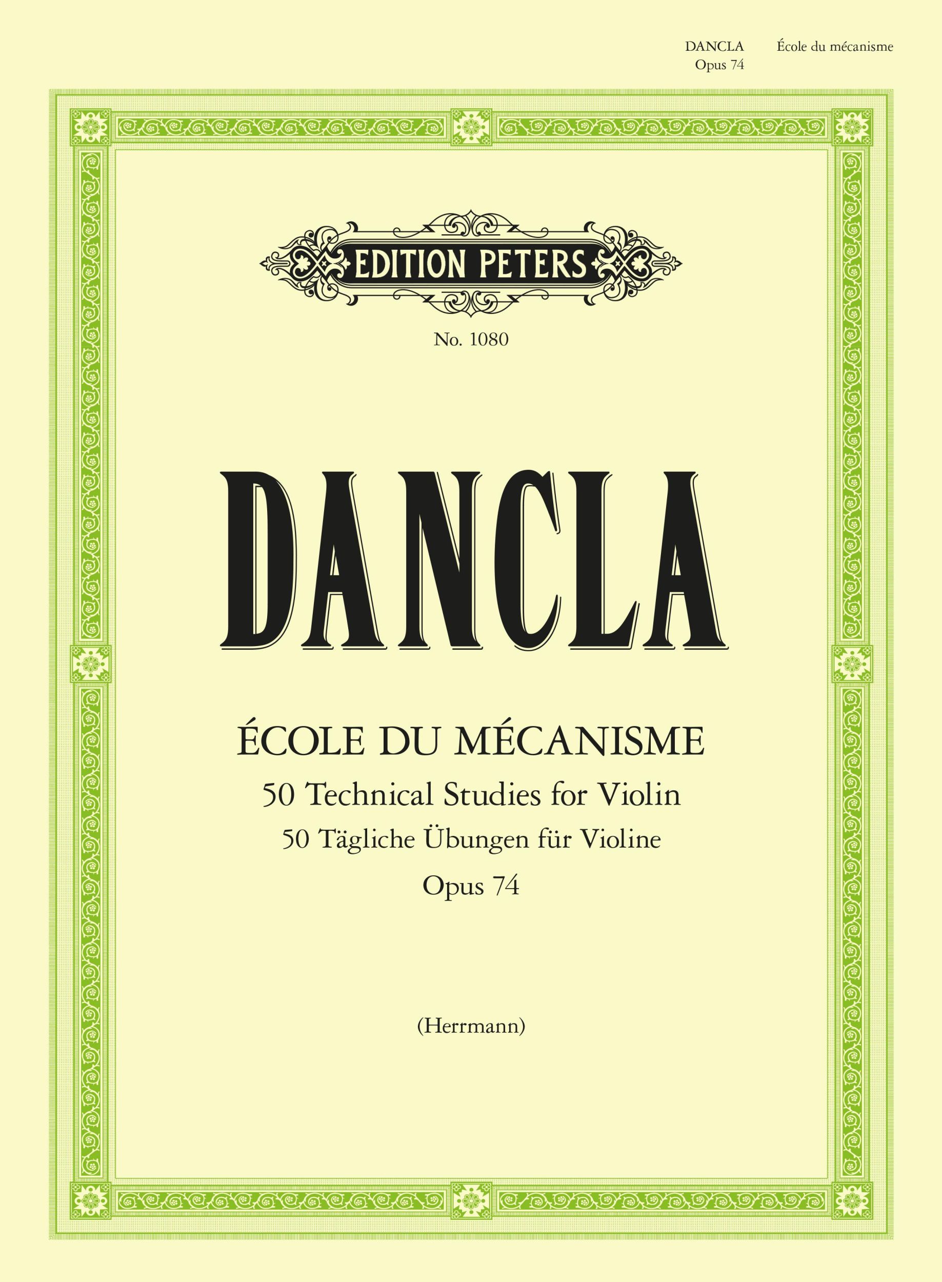 Cover: 9790014006334 | Ecole du Mecanisme, Op. 74 (50 Technical Studies for Violin Op.74)