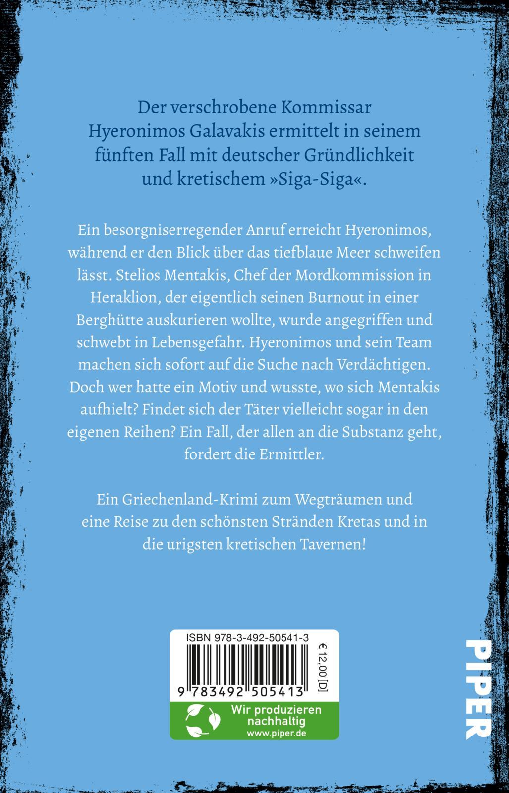 Rückseite: 9783492505413 | Unheilvolles Kreta | Nikola Vertidi | Taschenbuch | 512 S. | Deutsch