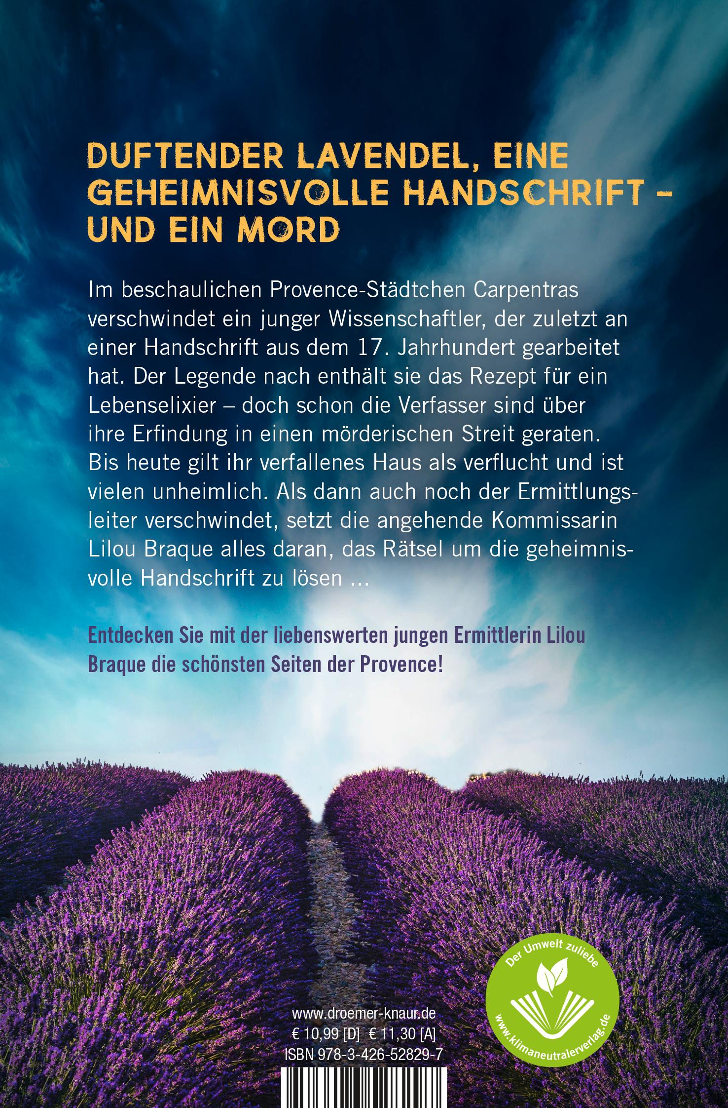 Rückseite: 9783426528297 | Lavendel-Grab | Ein Provence-Krimi | Carine Bernard | Taschenbuch