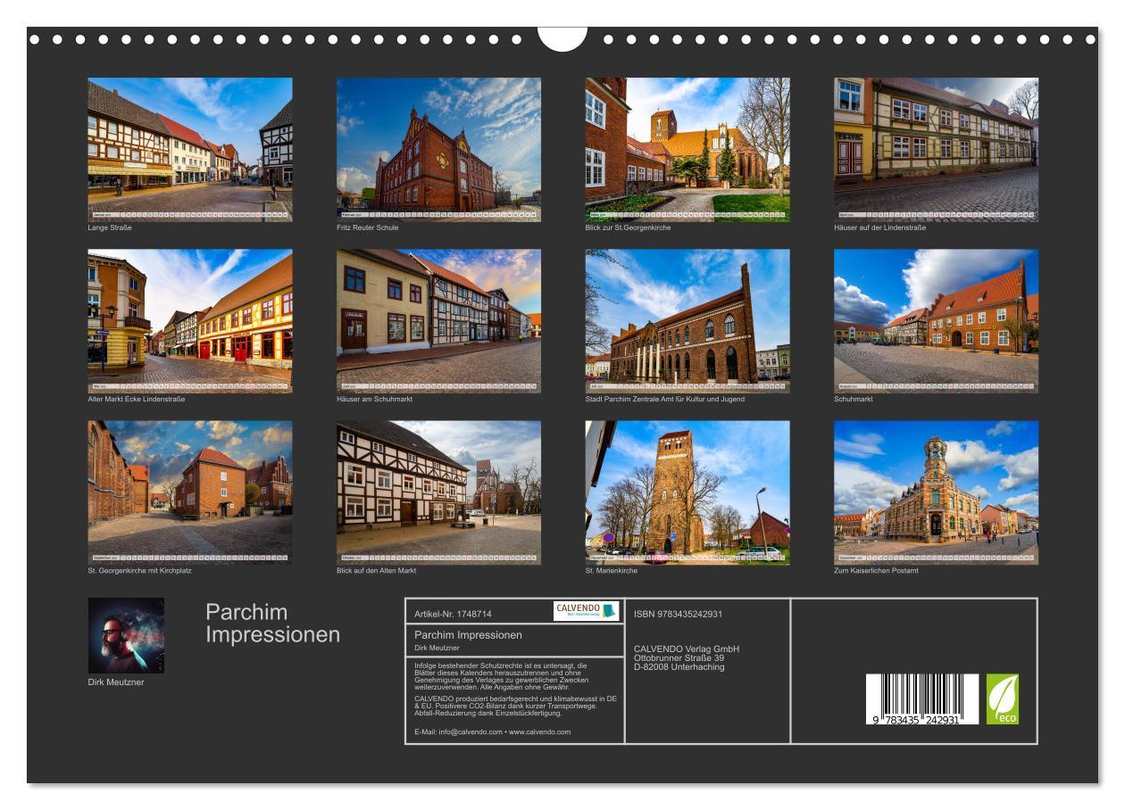 Bild: 9783435242931 | Parchim Impressionen (Wandkalender 2025 DIN A3 quer), CALVENDO...