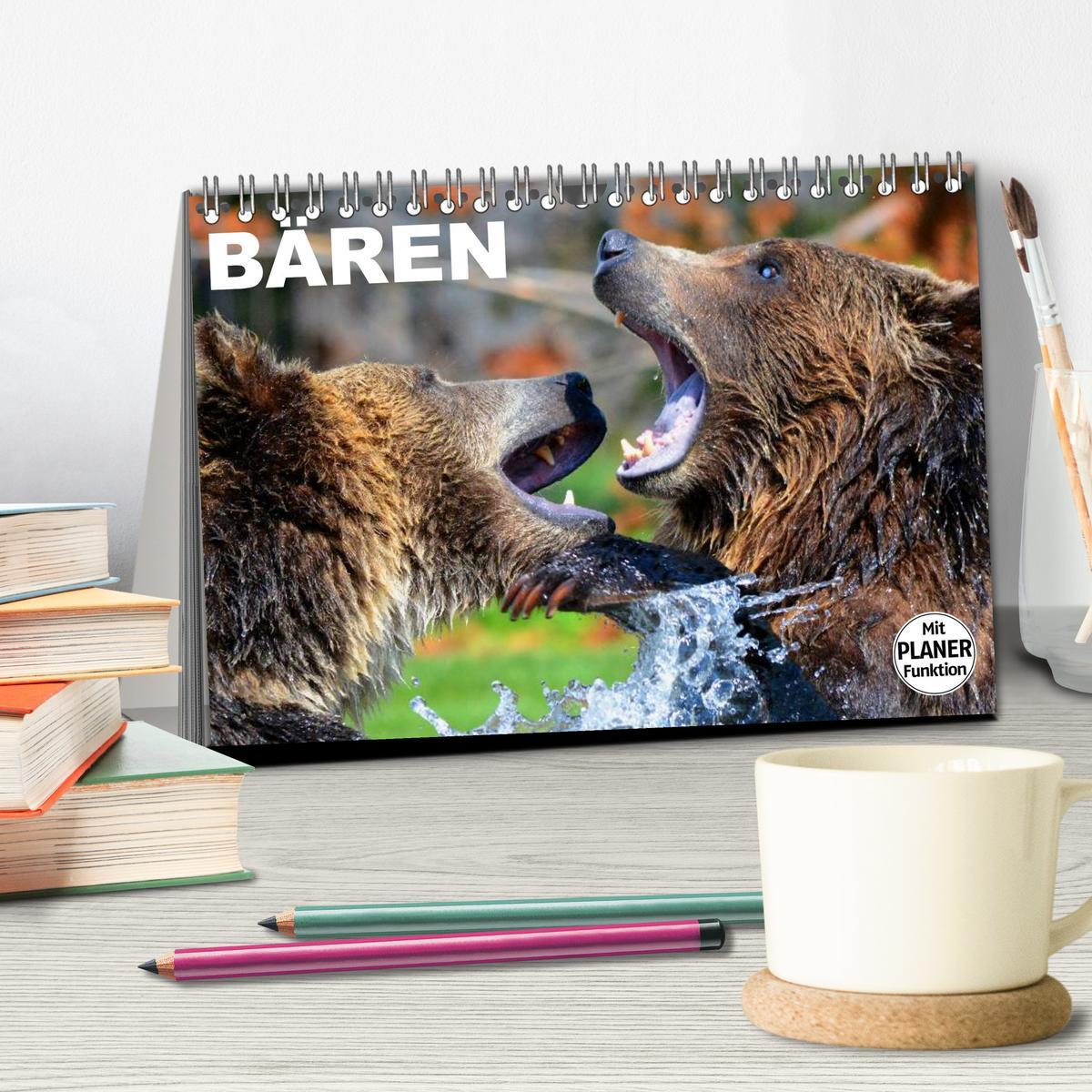 Bild: 9783435522491 | Bären (Tischkalender 2025 DIN A5 quer), CALVENDO Monatskalender | 2025