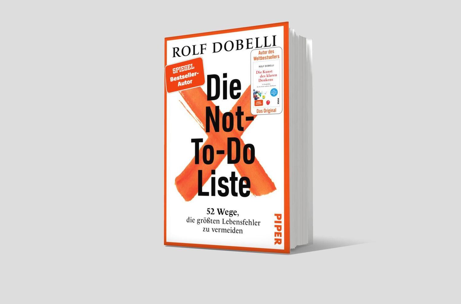 Bild: 9783492073158 | Die Not-To-Do-Liste | Rolf Dobelli | Buch | 352 S. | Deutsch | 2024