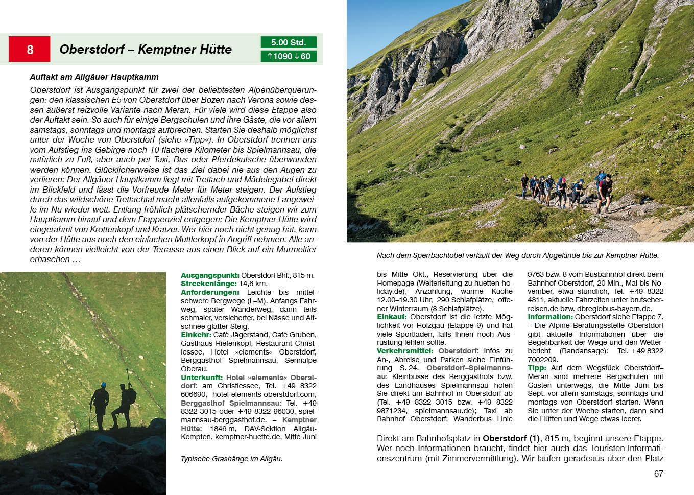 Bild: 9783763314027 | Alpenüberquerung Fernwanderweg E5 | Stephan Baur (u. a.) | Taschenbuch