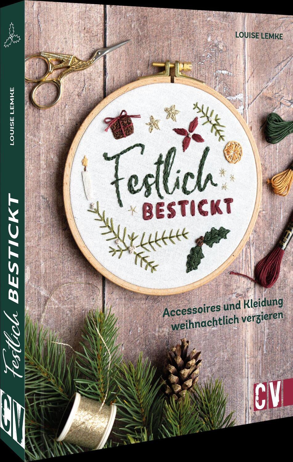 Cover: 9783841067272 | Festlich bestickt | Accessoires und Kleidung weihnachtlich verzieren