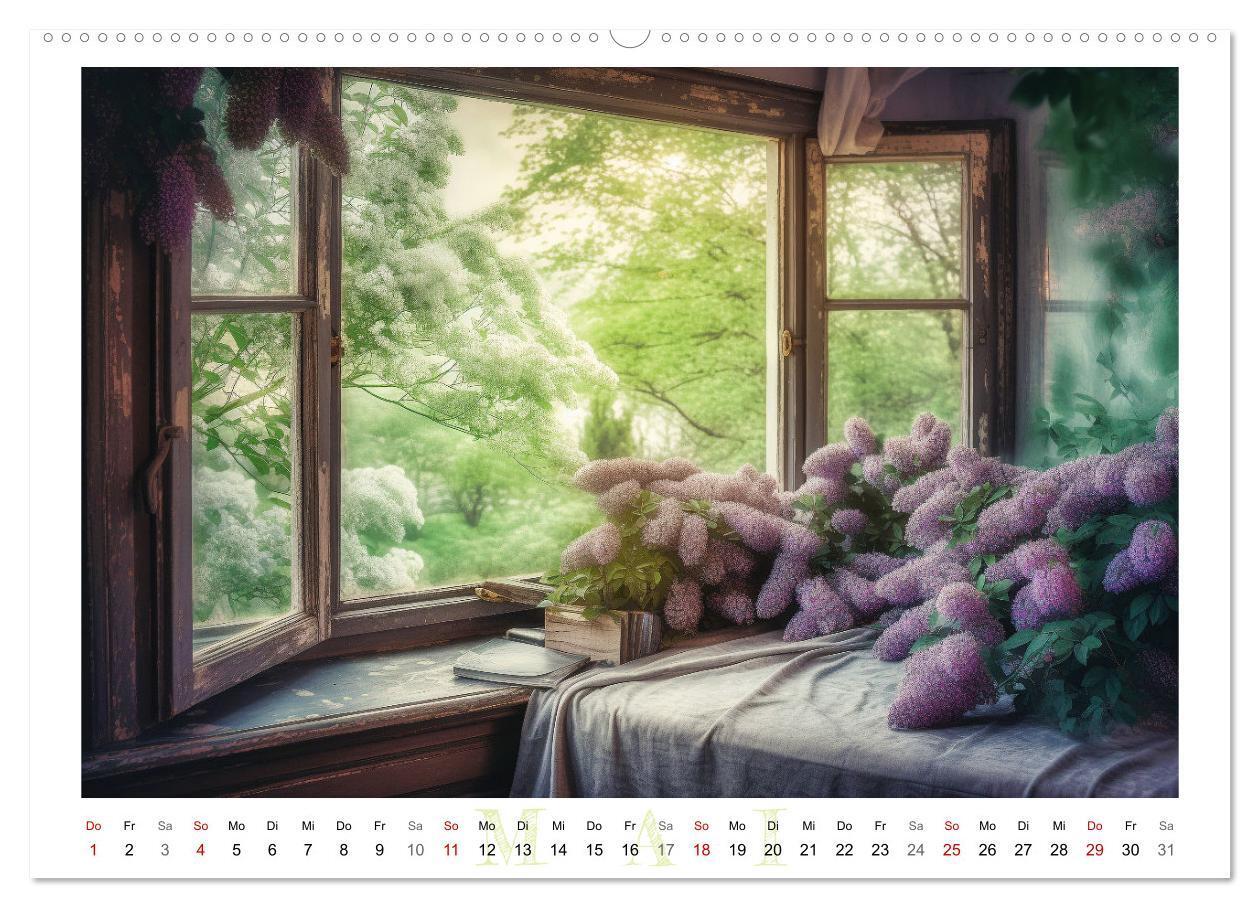 Bild: 9783383902918 | Fensterträume (Wandkalender 2025 DIN A2 quer), CALVENDO Monatskalender