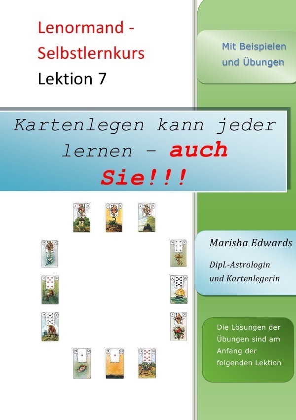 Cover: 9783745024593 | Lenormand - Selbstlernkurs | Lektion 7 | Marisha Edwards | Taschenbuch