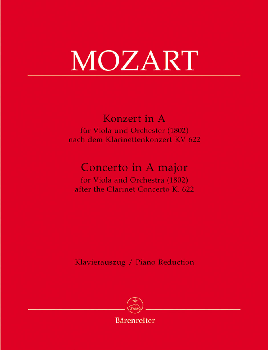 Cover: 9790006504503 | Concerto for Viola and Orchestra A major | Wolfgang Amadeus Mozart