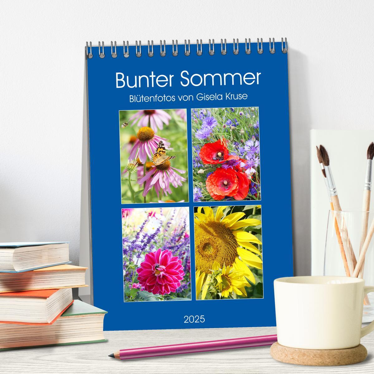 Bild: 9783435964772 | Bunter Sommer (Tischkalender 2025 DIN A5 hoch), CALVENDO...