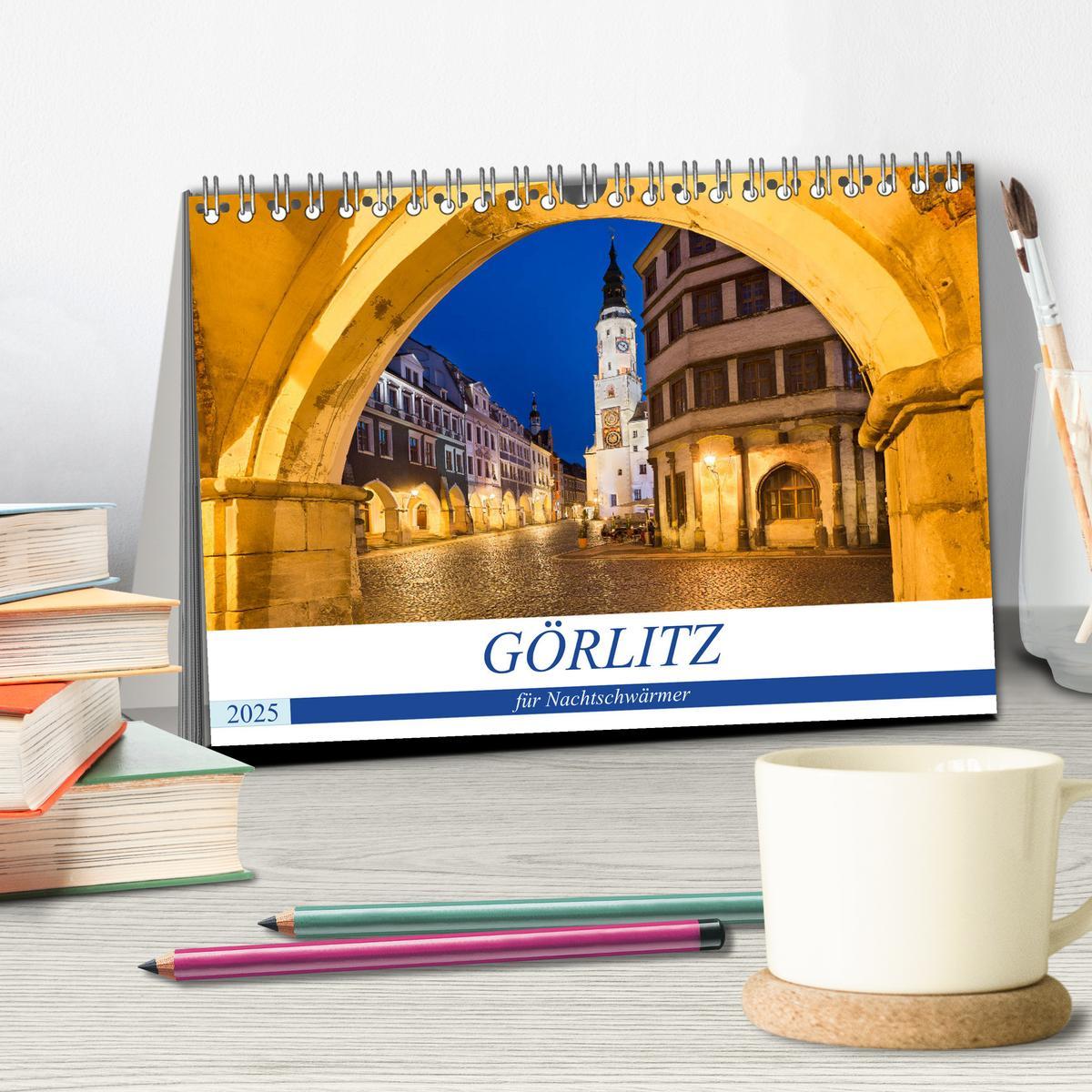 Bild: 9783435195923 | GÖRLITZ für Nachtschwärmer (Tischkalender 2025 DIN A5 quer),...