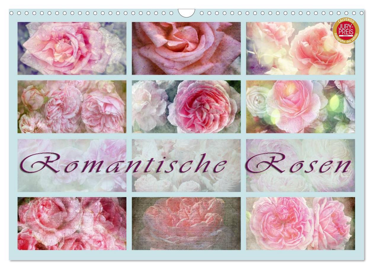 Cover: 9783435737130 | Romantische Rosen (Wandkalender 2025 DIN A3 quer), CALVENDO...