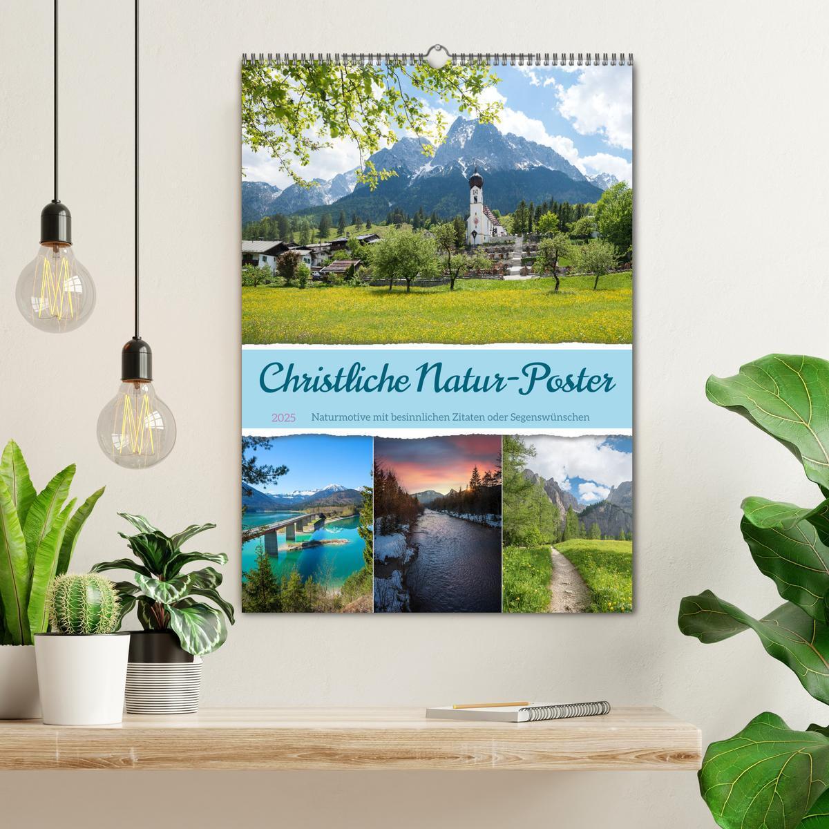 Bild: 9783383829789 | Christliche Natur-Poster (Wandkalender 2025 DIN A2 hoch), CALVENDO...