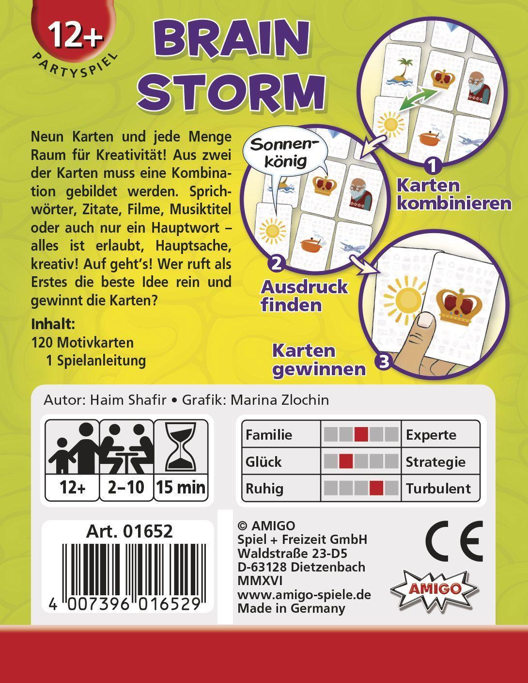 Bild: 4007396016529 | Brain Storm | AMIGO - Kartenspiel | Haim Shafir | Spiel | Brettspiel