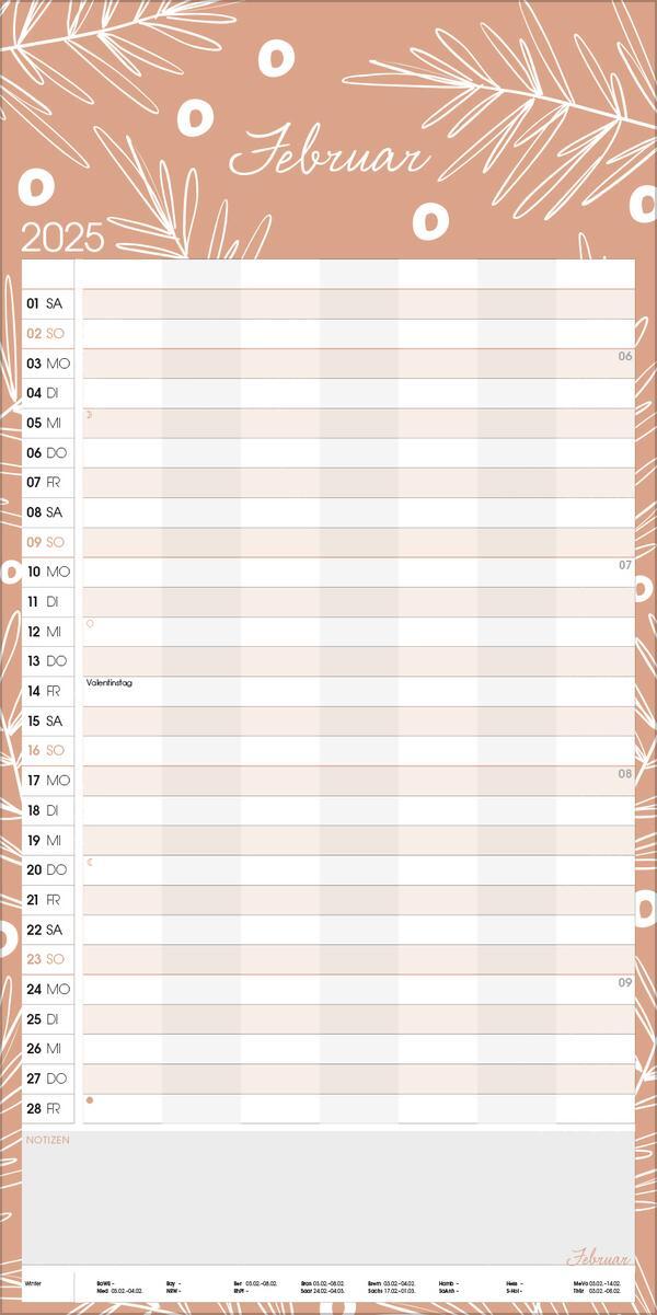 Bild: 9783731880394 | Mega Familienplaner Pastell 2025 | Verlag Korsch | Kalender | 14 S.