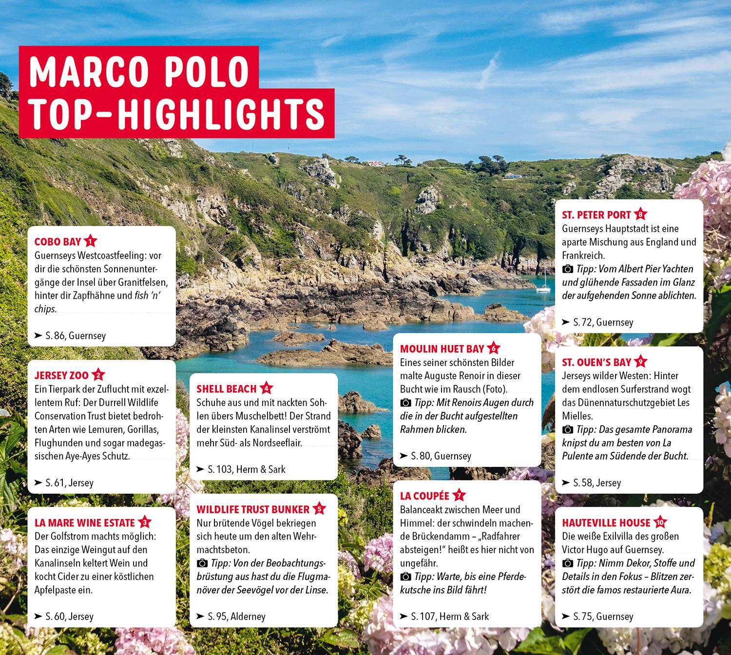 Bild: 9783829749947 | MARCO POLO Reiseführer Kanalinseln, Jersey, Guernsey, Sark, Herm,...