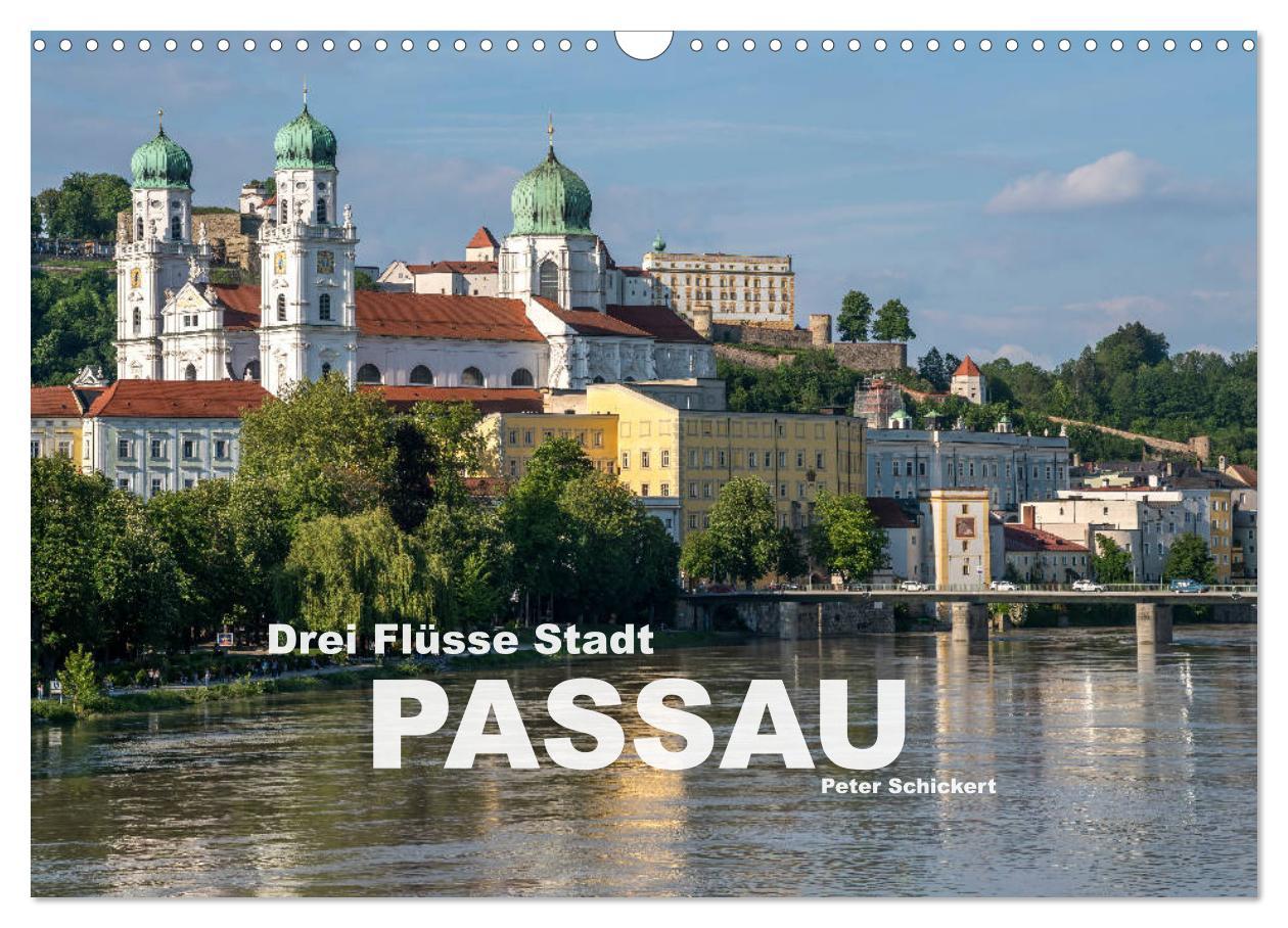 Cover: 9783435220670 | Drei Flüsse Stadt Passau (Wandkalender 2025 DIN A3 quer), CALVENDO...