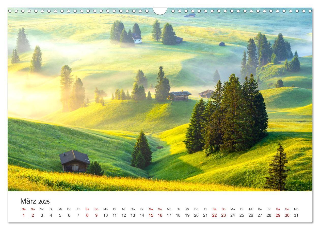 Bild: 9783383926808 | Seiser Alm - Im Herzen der Dolomiten. (Wandkalender 2025 DIN A3...