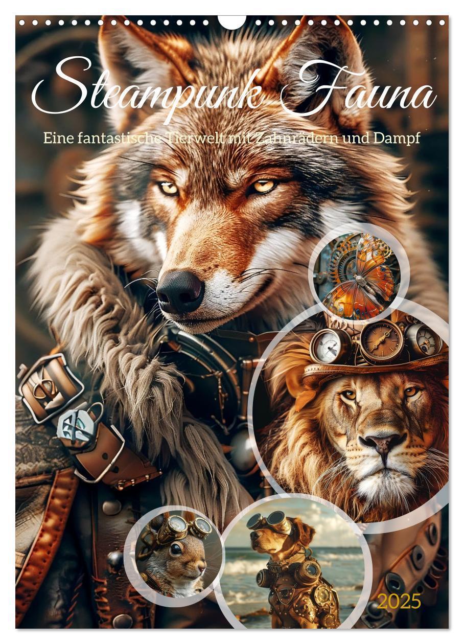 Cover: 9783435652310 | Steampunk Fauna (Wandkalender 2025 DIN A3 hoch), CALVENDO...